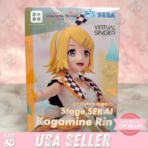 Kagamine Rin stage Project Sekai Desktop × Decorate Collections Figure US SELLER